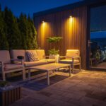 Lounge,And,Dining,Area,At,Modern,Residential,Backyard,Decorated,With