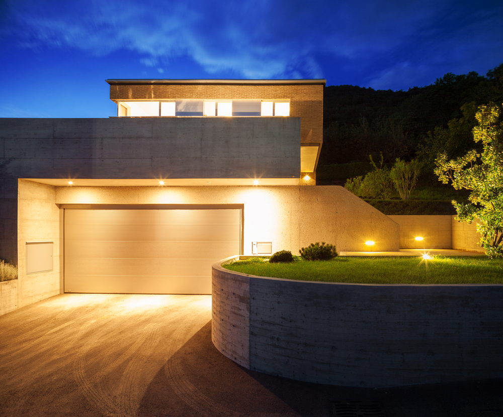 House,Of,Modern,Design,,Night,View